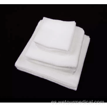 Hisopo de gasa médica de algodón estéril absorbente blanco desechable